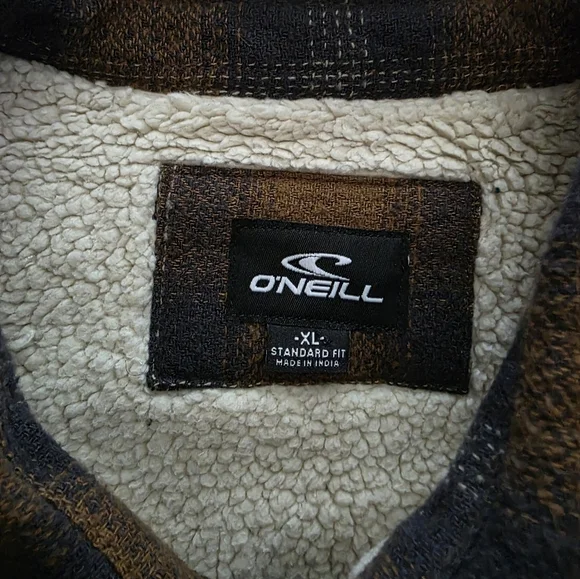 O'Neill Redmond Sherpa Jacket, Men's Size XL, GUC - Dark Khaki - Picture 4 of 11